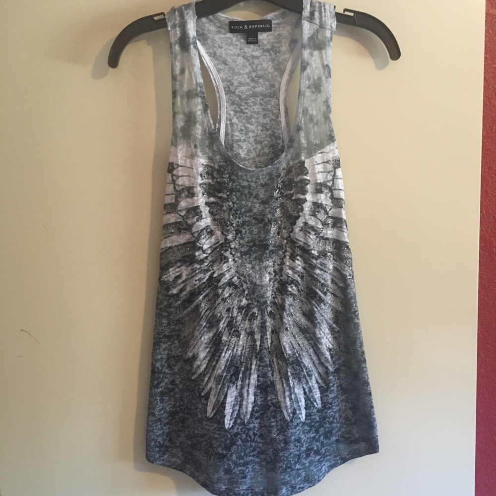 Rock & Republic Wings Racerback Tank 🎀